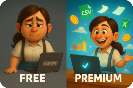 Export data to CSV, Excel
